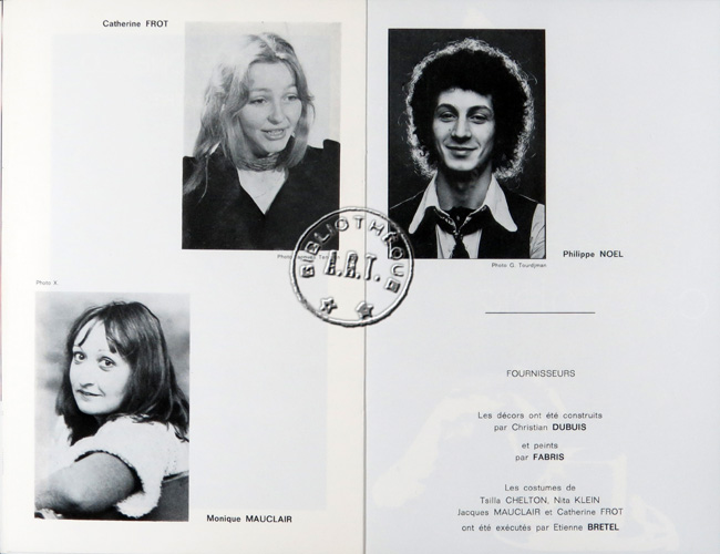 Les programmes de Théatre de l\