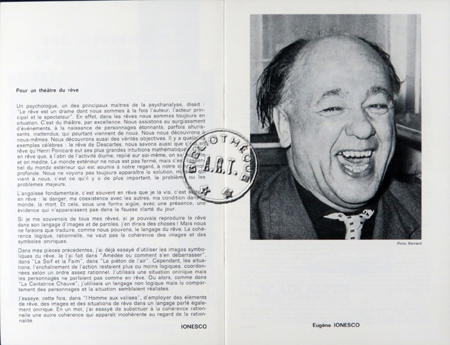 Les programmes de Théatre de l\
