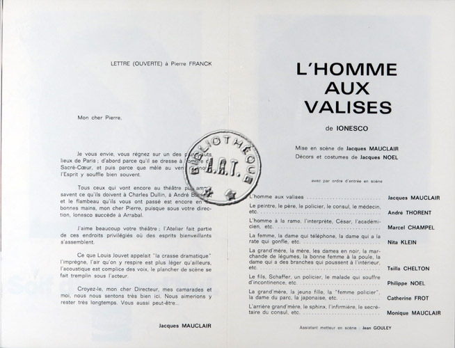 Les programmes de Théatre de l\