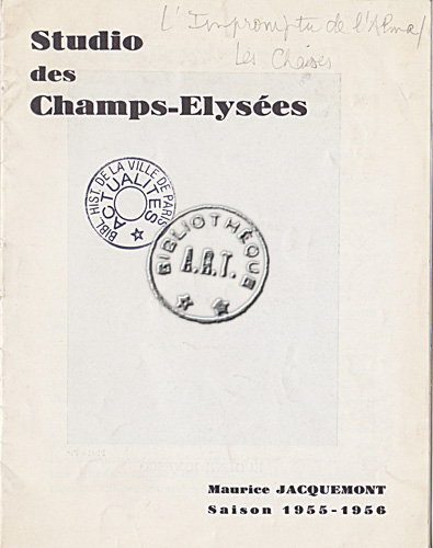 Les programmes de Théatre de l\