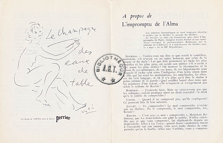 Les programmes de Théatre de l\