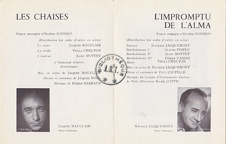 Les programmes de Théatre de l\