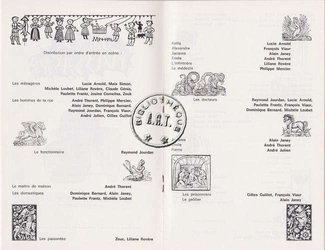 Les programmes de Théatre de l\