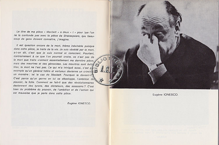 Les programmes de Théatre de l\