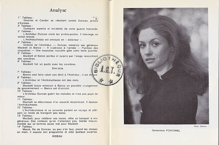 Les programmes de Théatre de l\