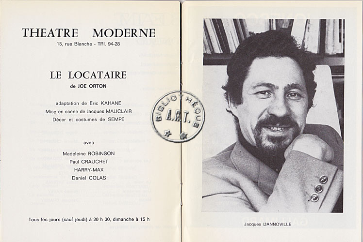 Les programmes de Théatre de l\