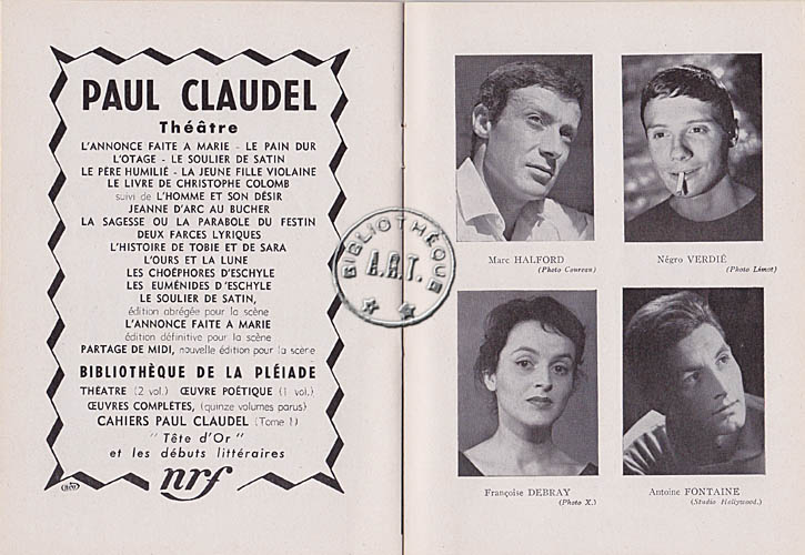 Les programmes de Théatre de l\