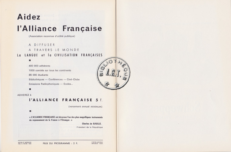 Les programmes de Théatre de l\
