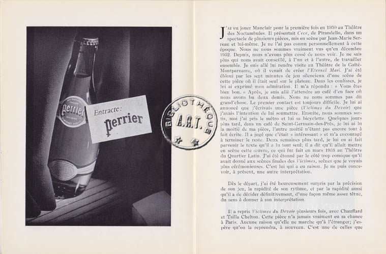 Les programmes de Théatre de l\