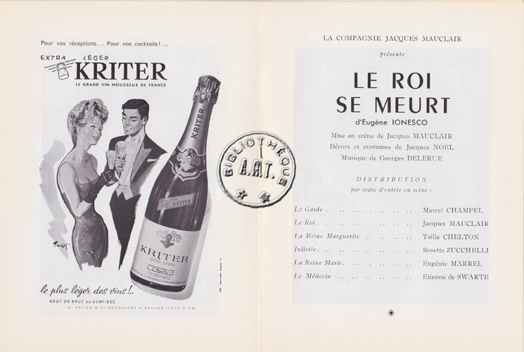 Les programmes de Théatre de l\