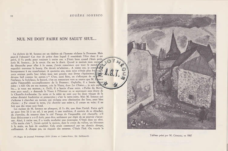 Les programmes de Théatre de l\