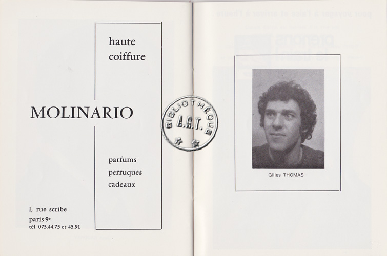 Les programmes de Théatre de l\