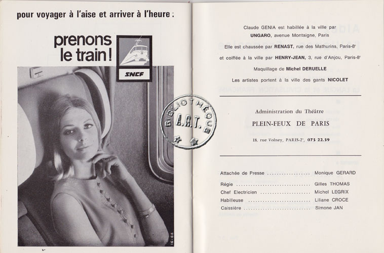 Les programmes de Théatre de l\