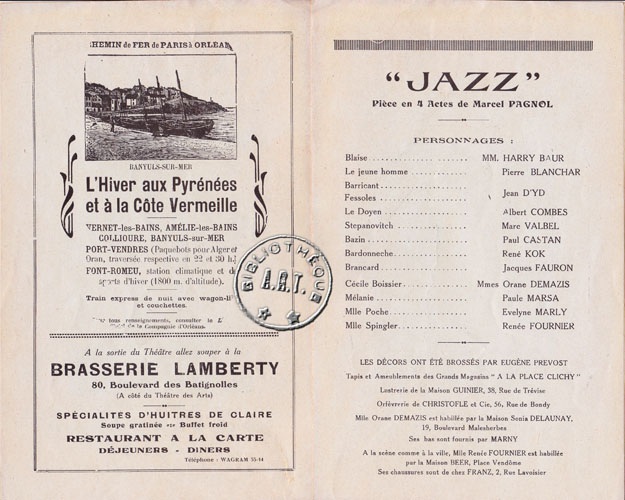 Les programmes de Théatre de l\