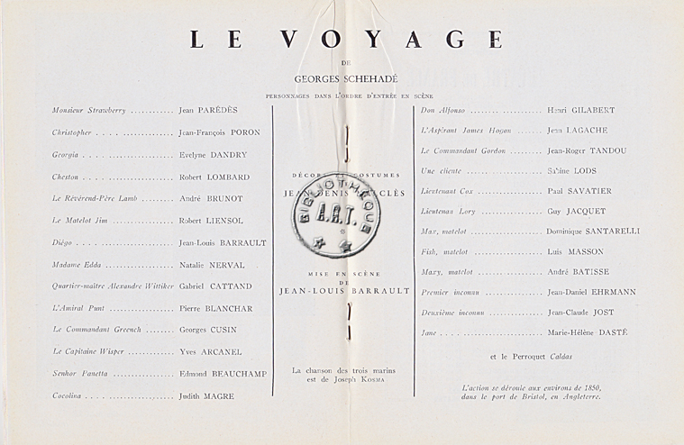 Les programmes de Théatre de l\