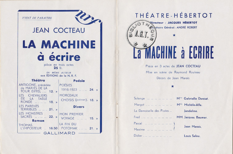 Les programmes de Théatre de l\