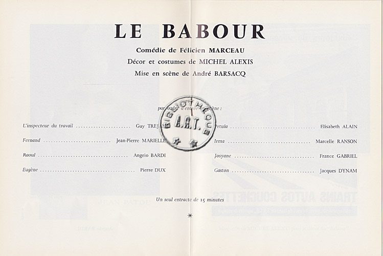 Les programmes de Théatre de l\