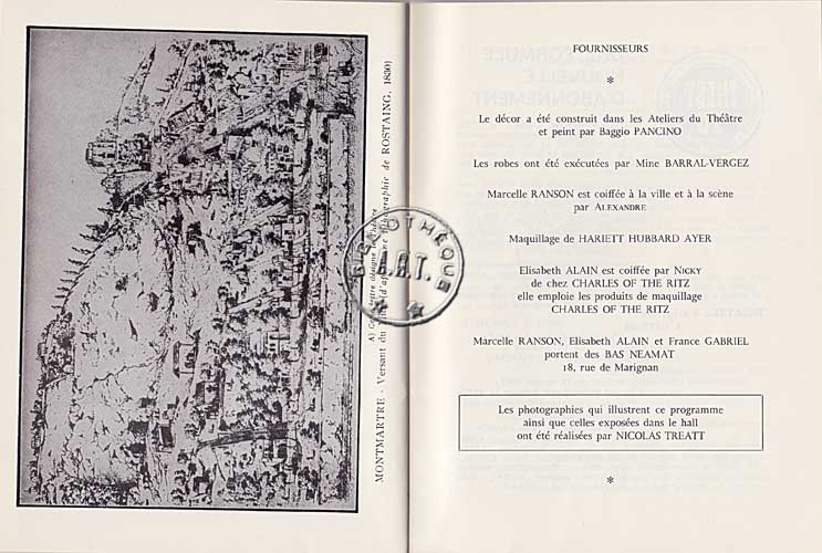 Les programmes de Théatre de l\