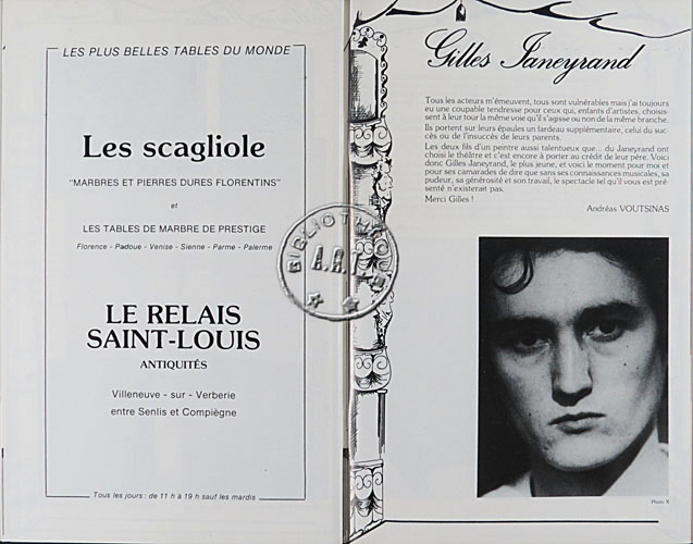 Les programmes de Théatre de l\