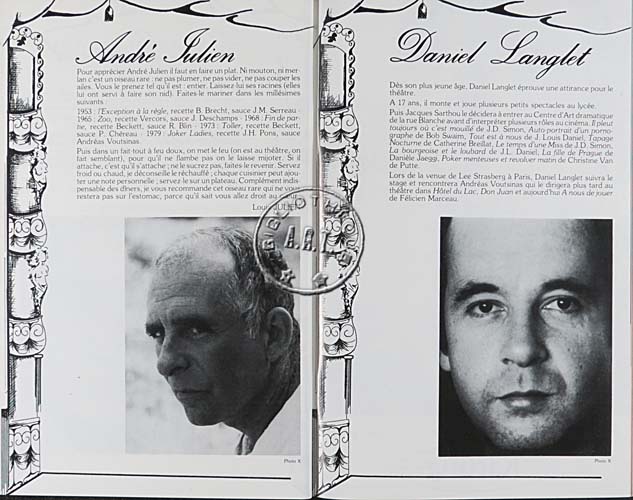 Les programmes de Théatre de l\