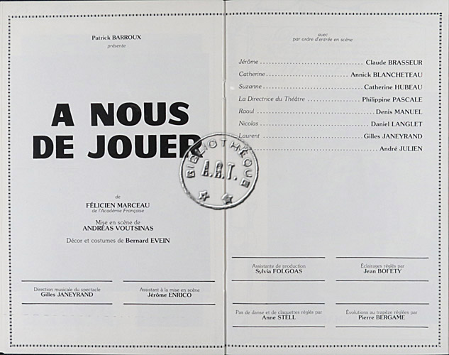 Les programmes de Théatre de l\