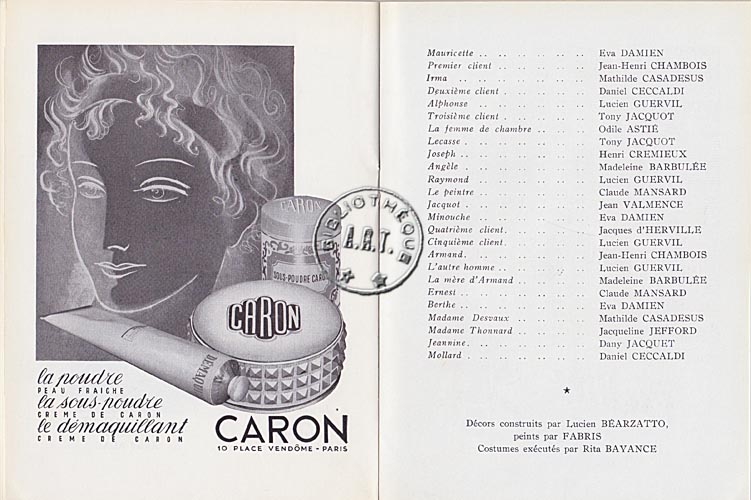 Les programmes de Théatre de l\