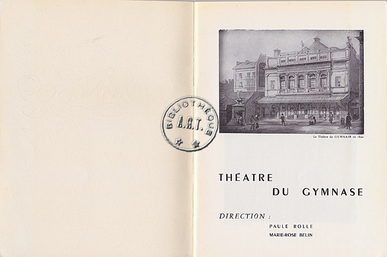 Les programmes de Théatre de l\