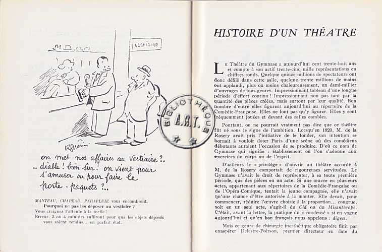 Les programmes de Théatre de l\
