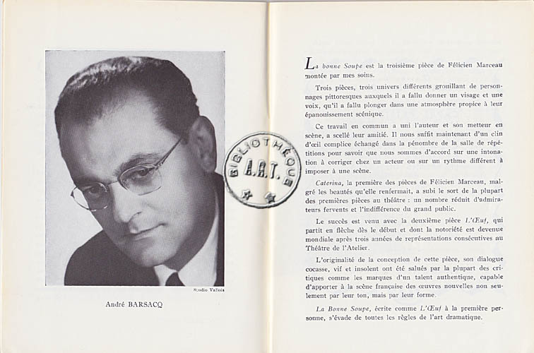 Les programmes de Théatre de l\