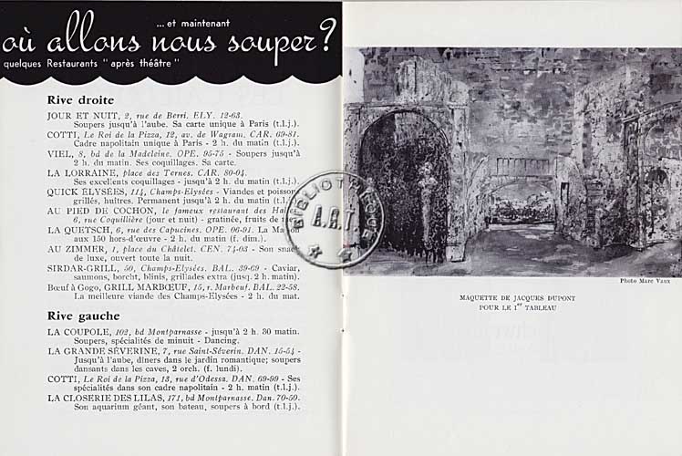 Les programmes de Théatre de l\