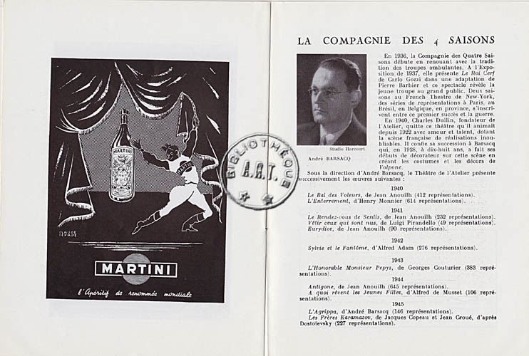 Les programmes de Théatre de l\