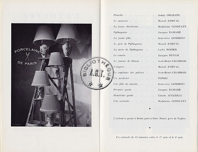 Les programmes de Théatre de l\