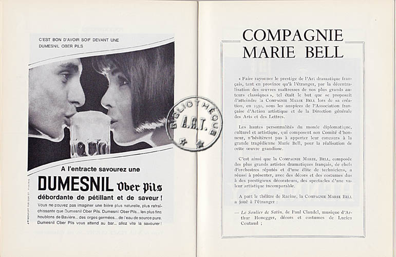 Les programmes de Théatre de l\