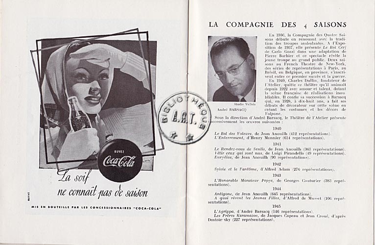 Les programmes de Théatre de l\