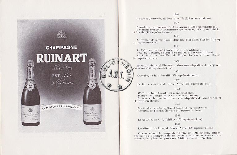 Les programmes de Théatre de l\