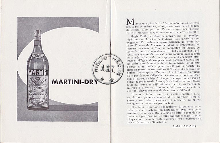 Les programmes de Théatre de l\
