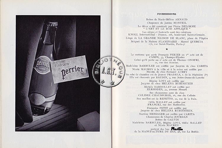 Les programmes de Théatre de l\