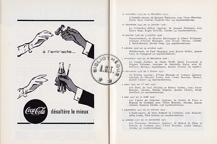 Les programmes de Théatre de l\
