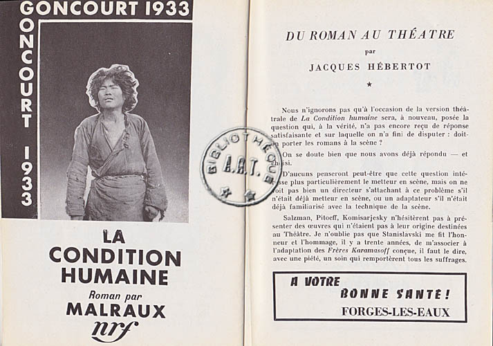Les programmes de Théatre de l\