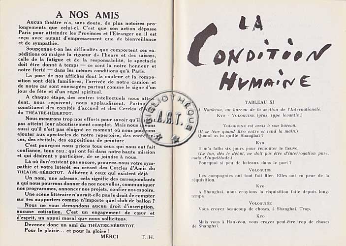 Les programmes de Théatre de l\