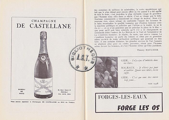 Les programmes de Théatre de l\