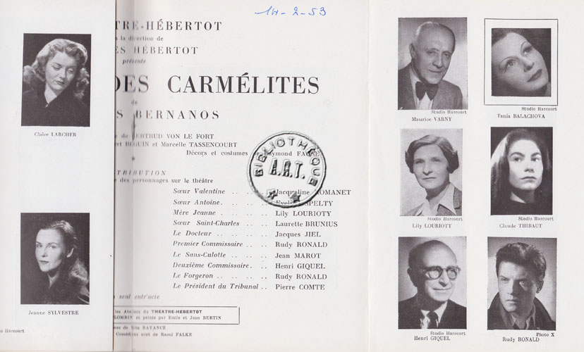 Les programmes de Théatre de l\