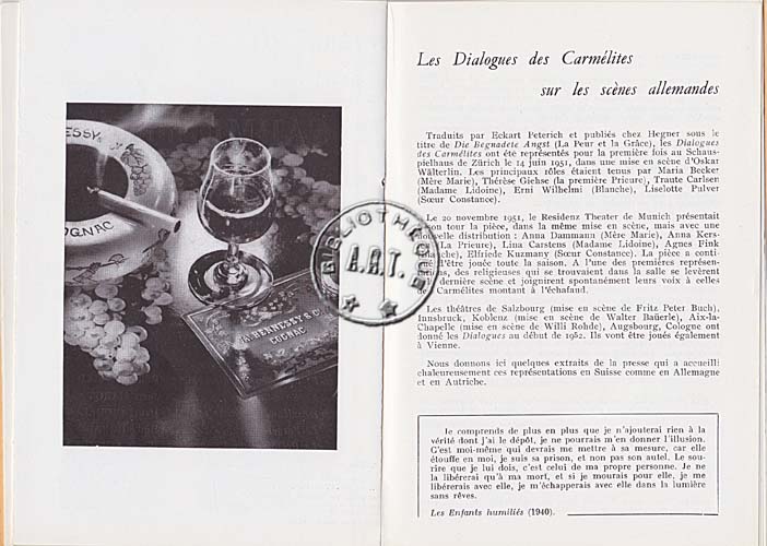 Les programmes de Théatre de l\