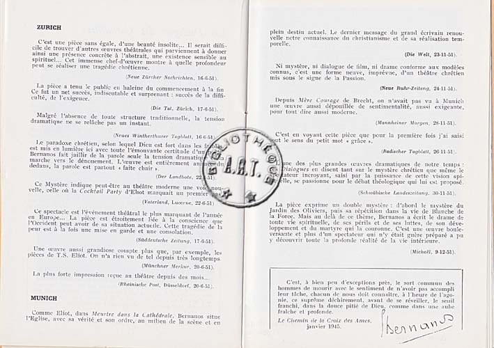 Les programmes de Théatre de l\