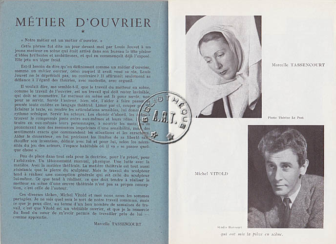 Les programmes de Théatre de l\