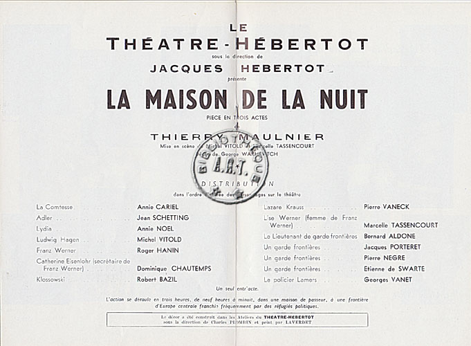 Les programmes de Théatre de l\
