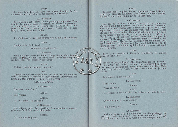 Les programmes de Théatre de l\