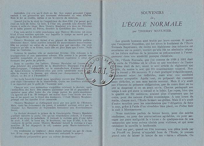 Les programmes de Théatre de l\