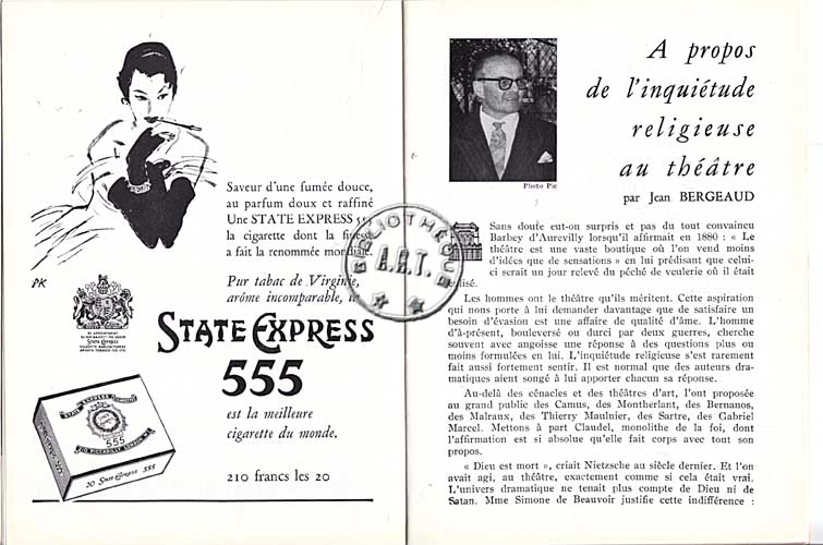 Les programmes de Théatre de l\