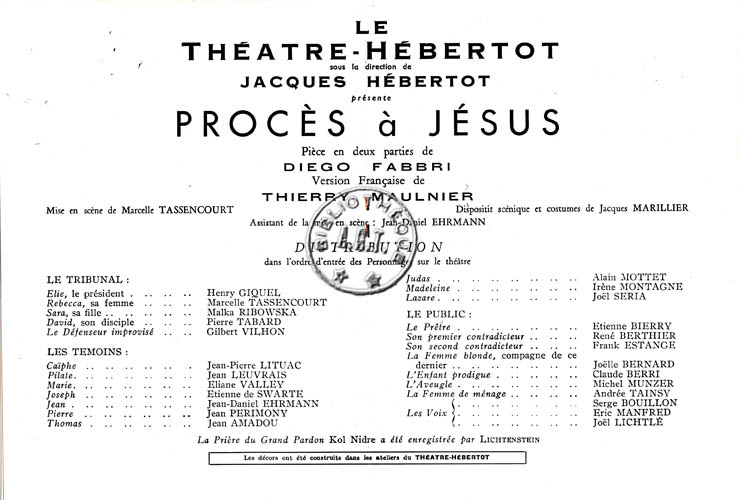 Les programmes de Théatre de l\
